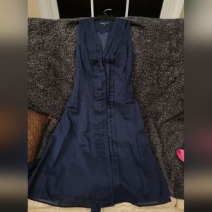 "Jones New York" dress midi 4p-size dark-blue color.